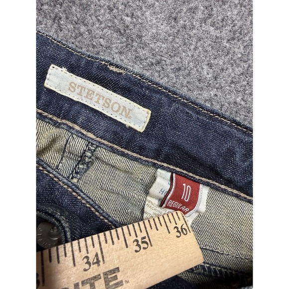 NWT Stetson Jeans Hollywood Bootcut No. 818 Blue Denim Womens Size 10R  Western - Picture 8 of 10